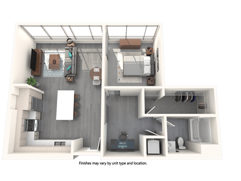 Vive Luxe Apartments A7 Floor Plan
